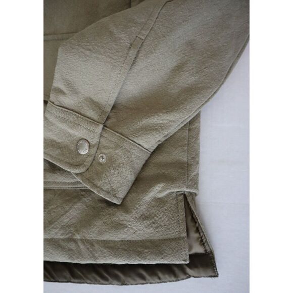 BDG x Urban Outfitters Men's Sz S Taupe Quilted Solid Lined Shirt Jacket - Picture 11 of 14